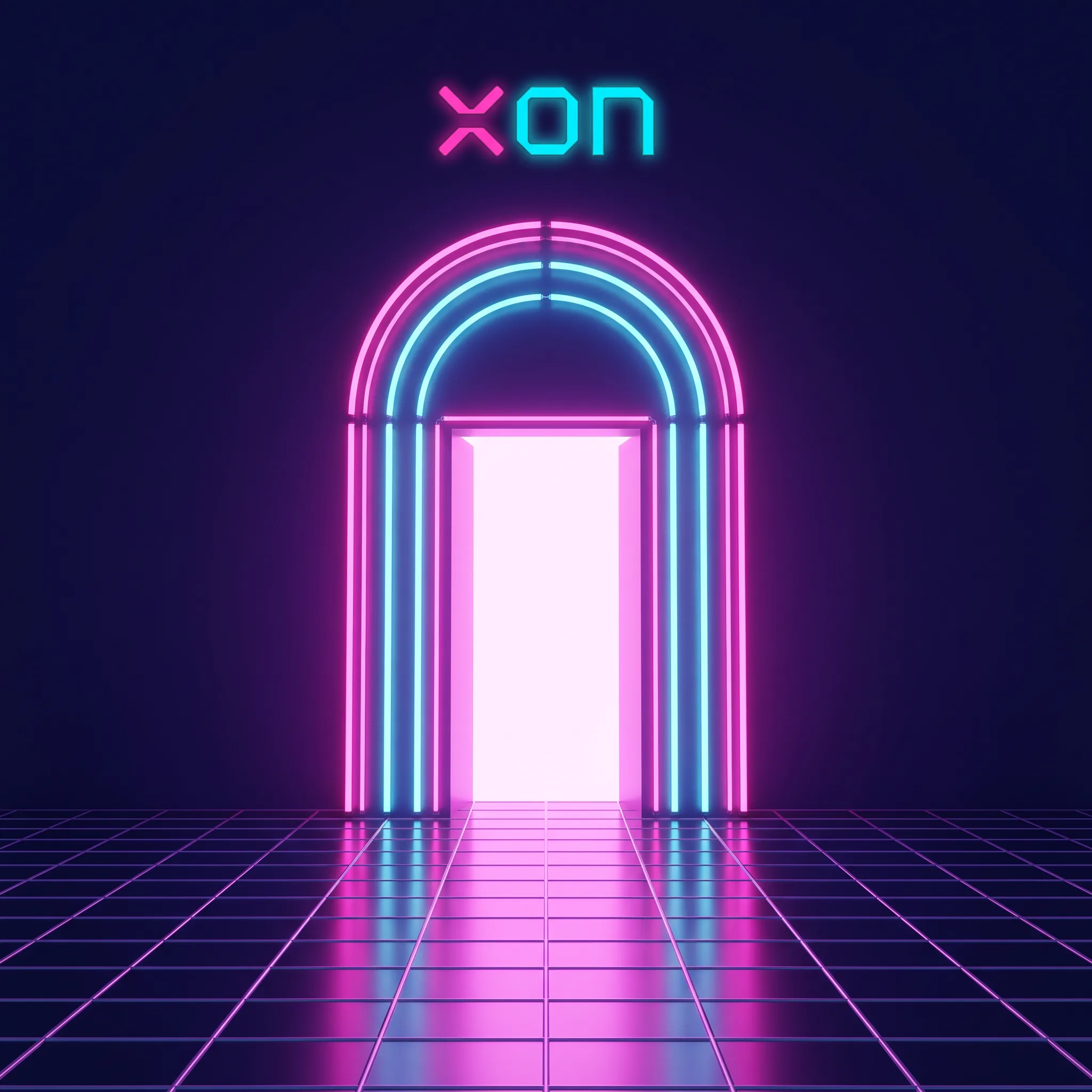 Xon Bet neon account registration illustration